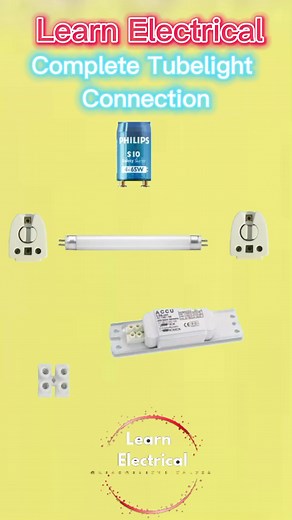 Complete Tubelight Connection in a one Short Reel | Learn Electrical