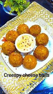 100% Crispy Cheese Balls | Viral Snack Recipe# Short video##yummyrecipe#