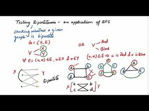 Graphs: Lecture 8- BFS applications (testing bipartiteness)