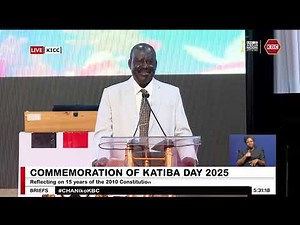 Raila Odinga's Full Speech on Katiba Day 2025