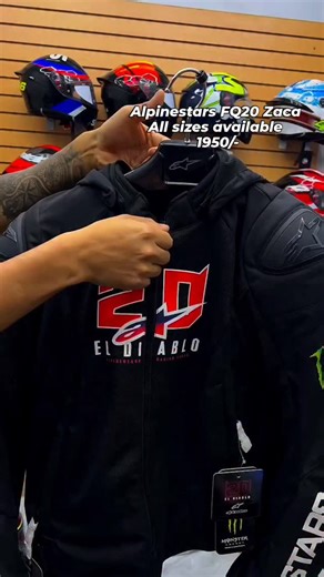 HELMET STORE | Alpinestars FQ20 Zaca Air Monster motorcycle jacket | Instagram