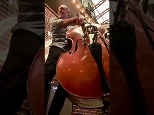 FAST TEMPO DOUBLE BASS SOLO on Alone Together. Grooving live in New York City