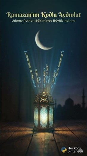 Python Ramazan Kampanyası #programlama #bilgiteknolojileri #coding #yazılım #pythoneğitimi #python