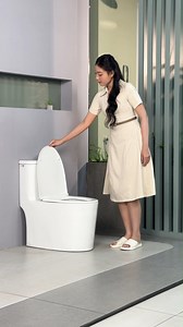 Bồn cầu Enic N09 - Chân ái cho mọi phòng tắm với men sứ sáng bóng, xả xoáy sạch bong mà còn đóng mở giảm chấn cực êm ái #enic #xuhuong #boncau #boncauenic #boncau1khoi #thietbivesinh | Enic.vn