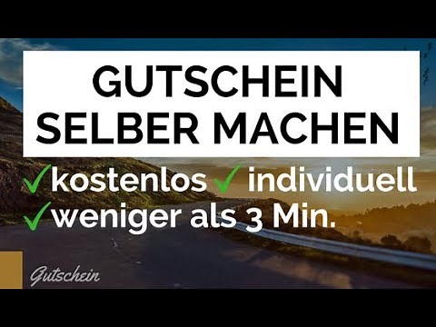 ANLEITUNG Gutschein gestalten: So einfach geht Gutschein selber machen!