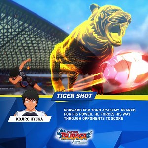 2.6K views · 74 reactions | Hailing from Okinawa, Kojiro “the Fierce Tiger” Hyuga is known to be one of the best players in Japan. His famous Tiger Shot channels all of his hard work to break the defensive line and score a perfect goal! | BANDAI NAMCO Entertainment | Facebook