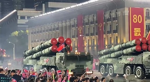 7.2K views · 442 reactions | Missiles roll through Pyongyang, DPRK in stunning display at military parade At 80th anniversary of country's ruling Worker's Party | Russia Truth | Facebook