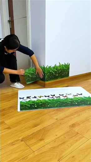 Baseboard Decorative Paintings 😍✨ | Unique Wall Decor Idea