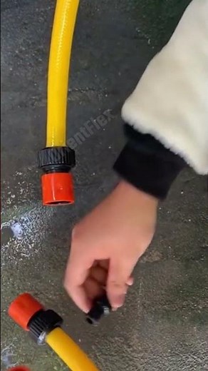 How to connect the PVC garden hose and fittings? #pvc