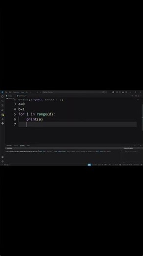 Fibonacci Series🔥#coding #python