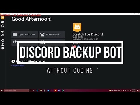 How To Make Discord Backup Bot WITHOUT CODING