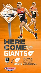 6.8K views · 35 reactions | If there’s three certainties in life these days, they’re death, taxes and the Greater Western Sydney Giants dominating social media in September. GWS has put a call out to Crows fans to get behind the big big sound as they take on the Power. Who are you going for? | The Advertiser | Facebook