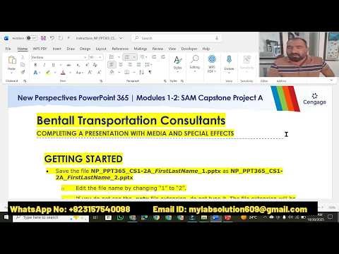 np PowerPoint 365 Modules 1-2 SAM Capstone Project A | Bentall Transportation Consultants