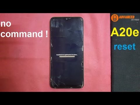 samsung A20e hard reset (buttons) not working