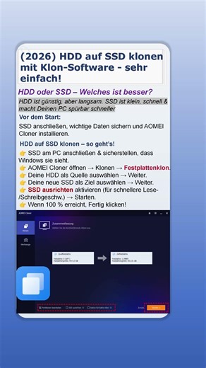 💾 HDD auf SSD klonen – das Upgrade, das Deinen PC sofort schneller macht#hdd #ssd #upgrade #pc