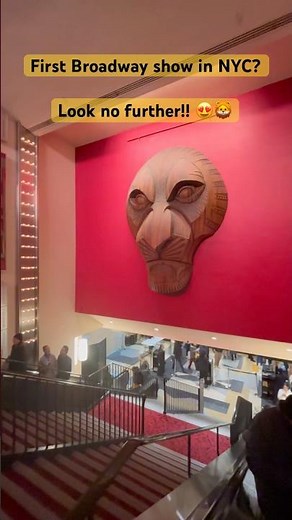 🦁The Lion King, Minskoff Theatre, New York | Broadway show 😍 #newyork #broadway #thelionking