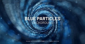 Blue Particles Background