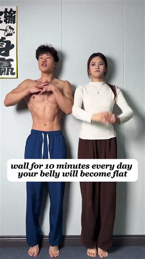 Find a Wall at Home—A Simple and Effective Full-Body Workout! #exercise #abs#sports #Fitness #gym