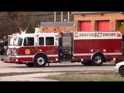 Morningside VFD Rescue Engine 827 & Silver Hill VFD Engine 829B Responding