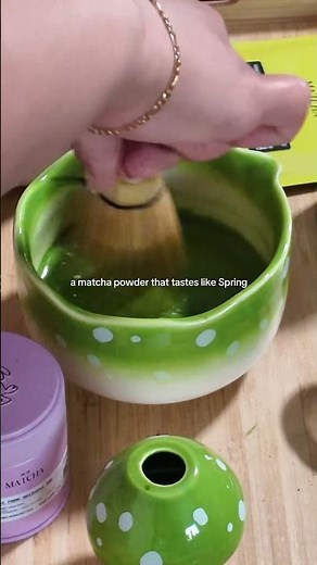 A matcha powder that tastes like Spring 💐🍵