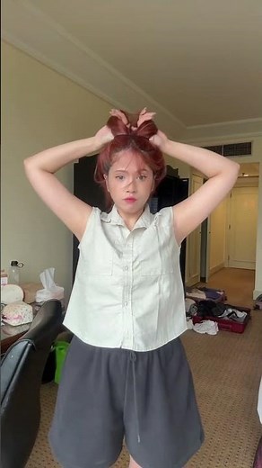 Trying the viral Mickey Hairstyle 🙌🏻✨ wdyt ??? #mickey #hairtutorial #hairstyle