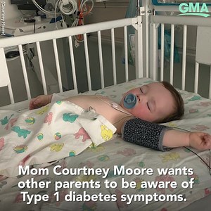 Moore’s 16-month-old son Maddox started leaking through his diapers, losing weight, and drinking a lot of water, which landed him in the hospital. https://gma.abc/3xNkKj4 | Good Morning America