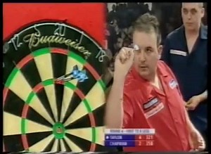 NINE-DARTER! Phil Taylor hit the first nine-darter in UK Open history back in 2004, with this effort against Matt Chapman. His prize... 501 bottles of Budweiser FOUR DAYS TO GO! | Professional Darts Corporation