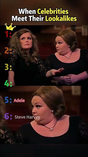 When Celebrities Meet Their Lookalikes.#celebrity #funny #star #lookalikes