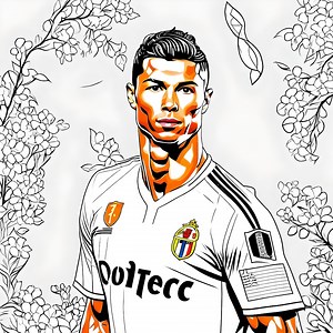 Soccer Coloring Pages 19 Pages Lionel Messi, Cristiano Ronaldo, Neymar Jr. - Etsy