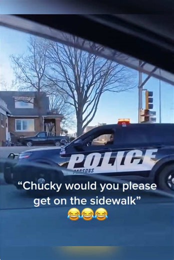 The amusing police officer conveyed the message over the loudspeaker #funnyvideos #funny #foryou #cop #cops