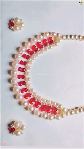 16K views · 201 reactions | How to make Beautiful Beaded Pearl Necklace Tutorial 懶❤️ | Wedding Decoration Ideas | Facebook