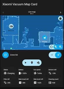 Home Assistant - Vacuum Map Lovelace card