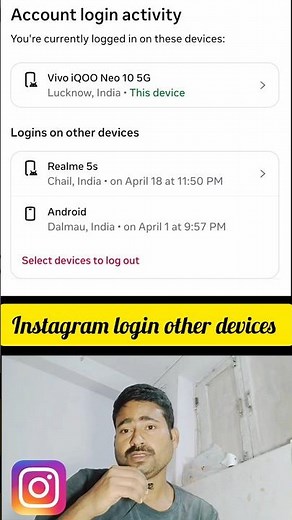 how to log out instagram other devices how to logout all devices on instagram how to remove instagra