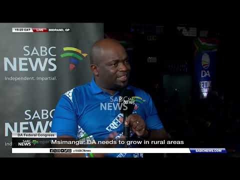DA Federal Congress | Political numbers, Growth and Evolution: Solly Msimanga