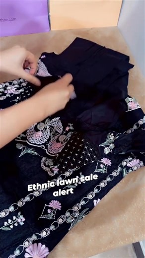 26K views · 189 reactions | Ethnic lawn Sale alert  XS(39 body) Book first #luxurylown #pakistanifashion #etnica #ethnicwear #brandedclothing #stichdress #reelsviralシ #SaleAlert #canda #australia #london #uk | Ghungroo-ঘুঙরু ২.৫ | Facebook