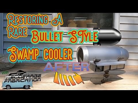 Rare Vintage Evaporative Bullet Style Car "Swamp" Cooler Painstakingly Restored By Expert