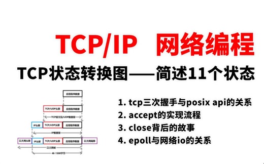 TCP/IP 网络编程，TCP状态转换图——简述11个状态
