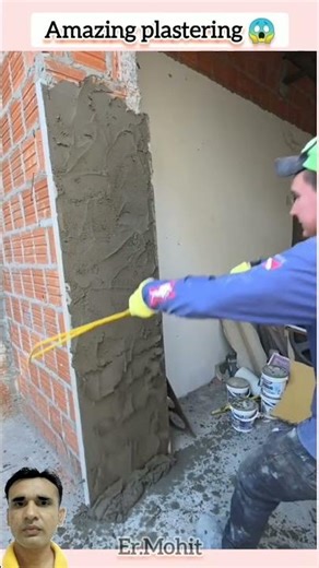 world's Fastest Plastering trick| Amazing Idea| Fast plaster wor