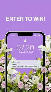 💐UNLOCK YOUR CHANCE TO WIN A YEAR'S SUPPLY OF FLOWERS* 💐 Yes, you read that right… enjoy a fresh bunch of beautiful seasonal blooms delivered to your door every month! Entering is easy – just sign up to our email & SMS databases for your chance to win, link in bio 🔗 The winner will be drawn at random and contacted on Saturday, April 19. Good luck! | Interflora Australia