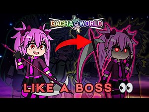 Turn your Character into a Boss Sprite like in Gacha World 😏 | Gacha Edit Easy Tutorial