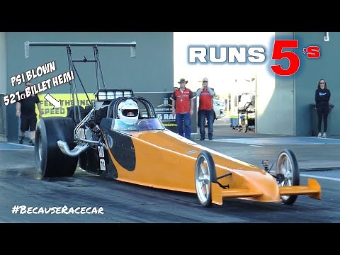 3500 HP - Blown Top Alcohol Dragster runs 5's! | 521ci Billet Hemi | PSI BLOWN | ADR Engines |
