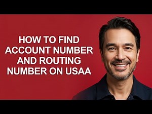 How to Find Account Number and Routing Number on Usaa - KevinHowTo
