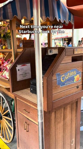 Hidden Mickey Near Starbucks at Disneyland! 🐭☕ #HiddenMickey