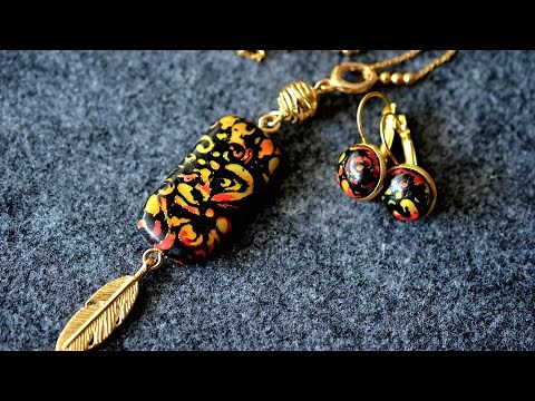 Autumn Jewelry Set Polymer Clay Tutorial