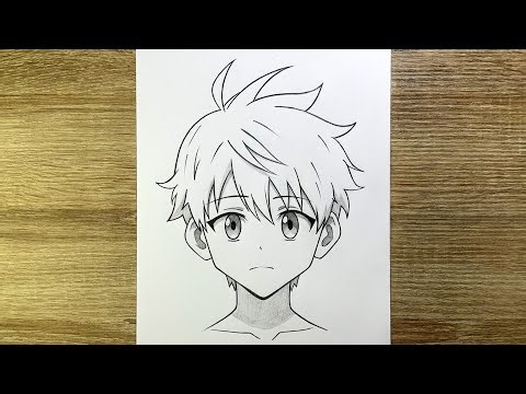 Comment dessiner un garçon d’anime facilement | Tutoriel dessin anime étape par étape