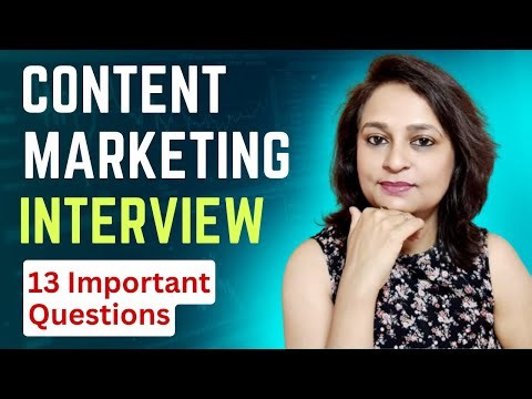 Content Marketing Interview Questions & Answers - Freshers & Experienced | Job Interview Prep