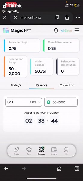 Join Magic Nft and earn money now minimum investment 50$ make it double in 30days contact now message come dm.