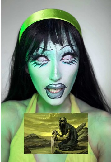 Did you know about Scarah’s lore? 😱 #scarahscreams #monsterhighmakeup #banshee #irishfolklore #makeupstorytimes