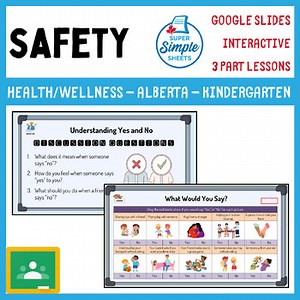 Google Slides Lessons - Alberta Health Kindergarten - Safety Unit