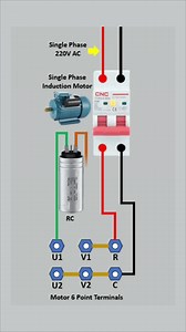 4.6K views · 87 reactions | Single-phase induction motor connected with capacitor . . . . . . #automacao #eletrica #clp #inversor #plc #mecatronica #industria #inovacao #tecnologia #fabrica #mannutencao #manutencaoindustrial #automacaoindustrial #centrodaautomacao #programacaodeclp #programacao #cursodeclp #cursoindustria #cursoautomacao #eventogratis #electricians #electrical #eletricista #electricista #электрик #electrician | CNC Electric | Facebook